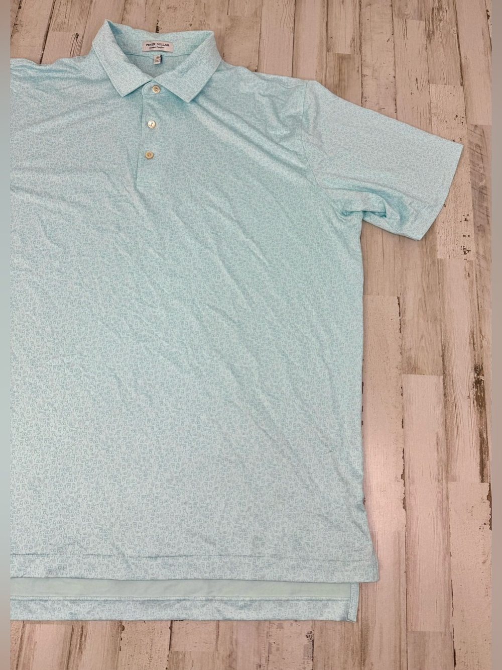 Peter Millar Polo Men’s XL Blue Graphic Summer Comfort Four Way Stretch - Picture 2 of 10
